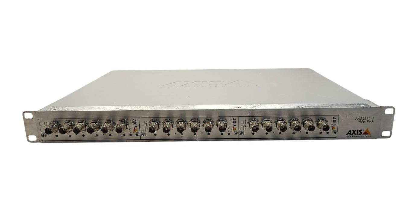 Axis 291 1U Video Serv Rack Chassis w/ 3x Axis Q7406 Video Encoder Blades