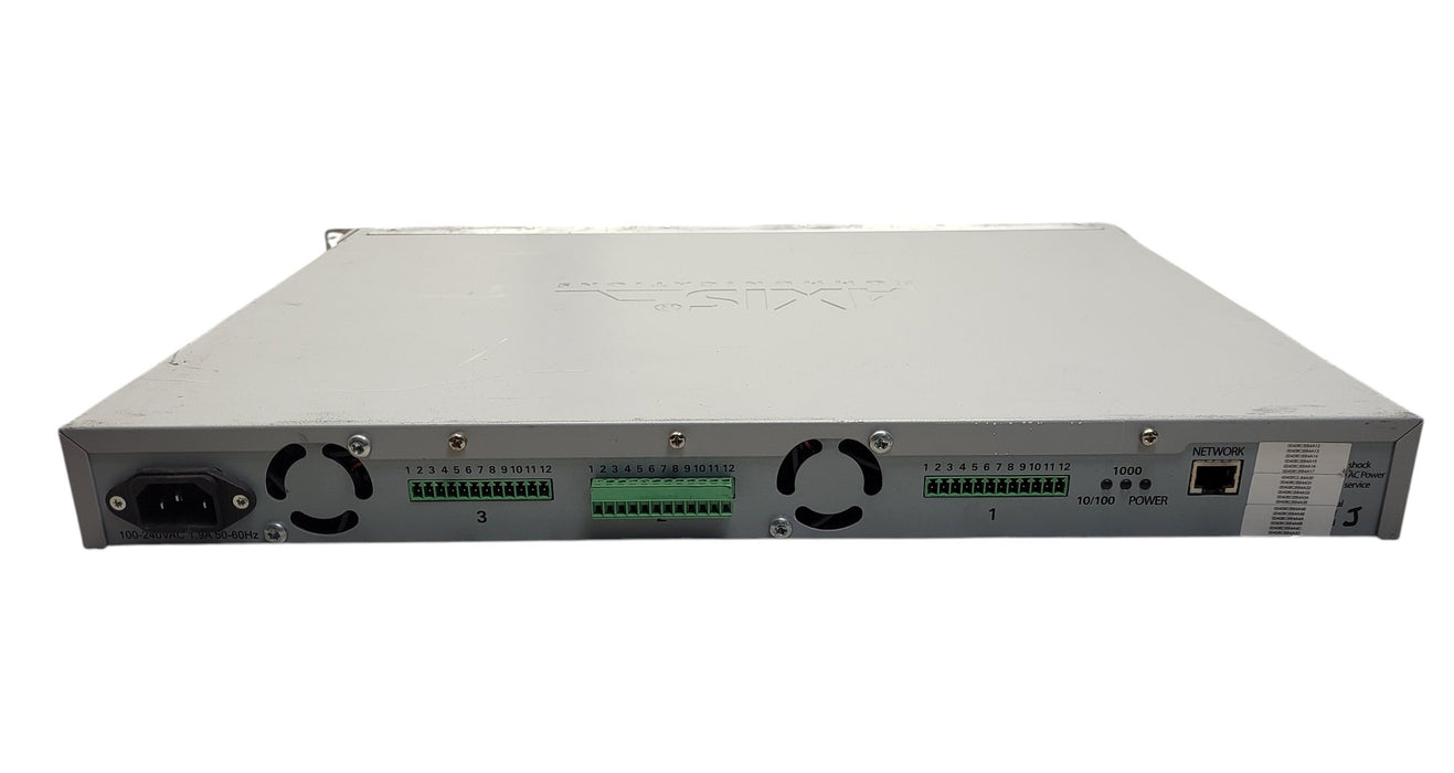 Axis 291 1U Video Serv Rack Chassis w/ 3x Axis Q7406 Video Encoder Blades