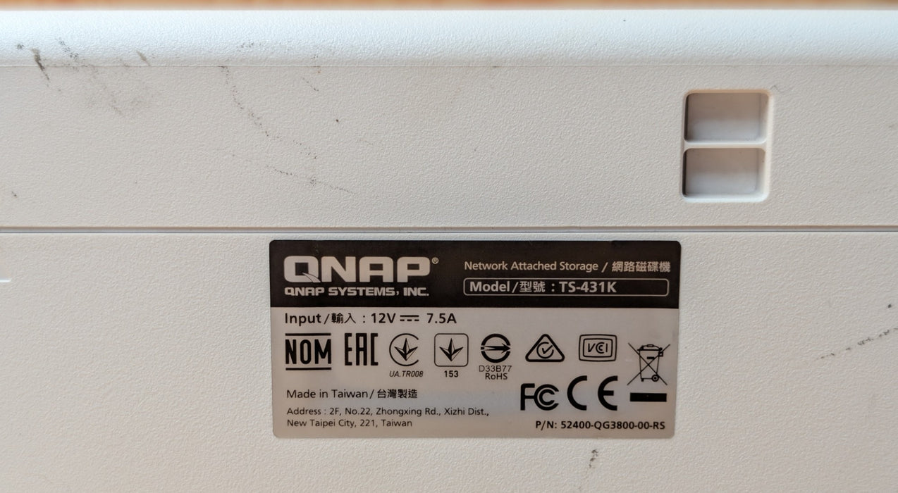 QNAP TS-431K 4-Bay NAS Enclosure (READ)