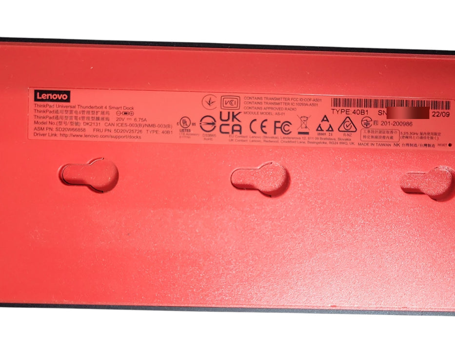 Lenovo ThinkPad Universal Thunderbolt 4 Smart Dock 40B1 DK2131