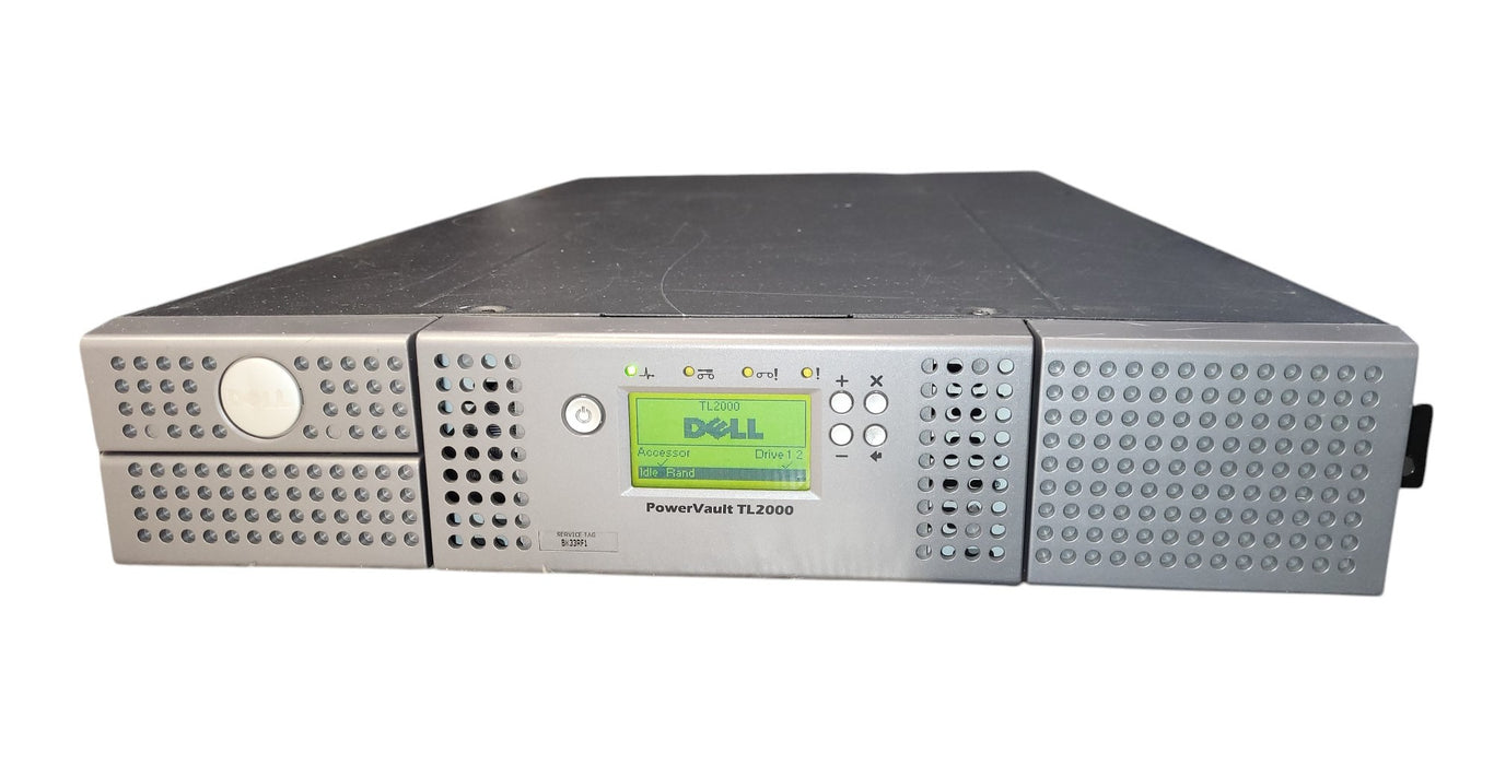 Dell PowerVault TL2000 2U Tape Library with 1x LTO Ultrium 5-H SAS Drive