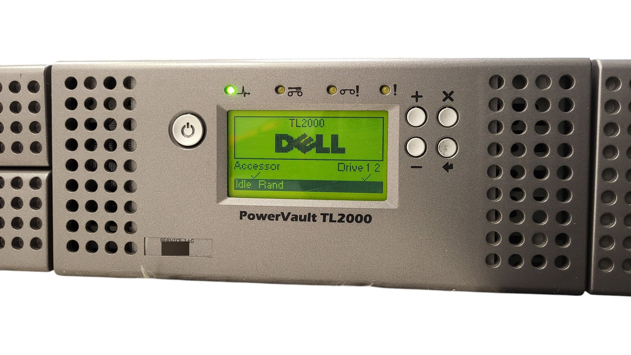 Dell PowerVault TL2000 2U Tape Library with 1x LTO Ultrium 5-H SAS Drive