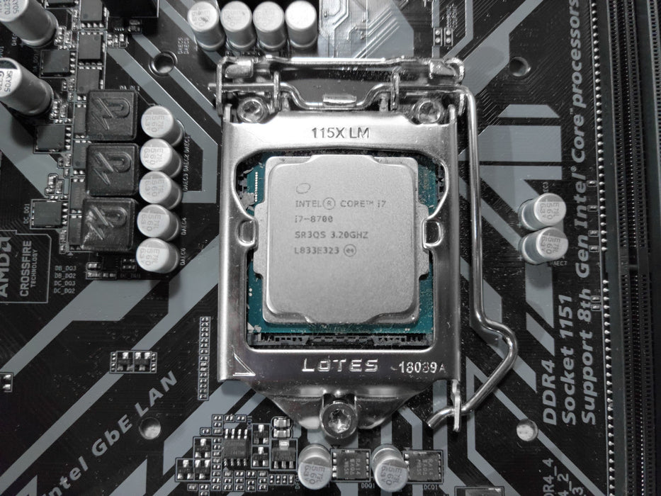 Gigabyte H370M DS3H Motherboard w/ Intel Core i7-8700 3.20GHz CPU & I/O Shield
