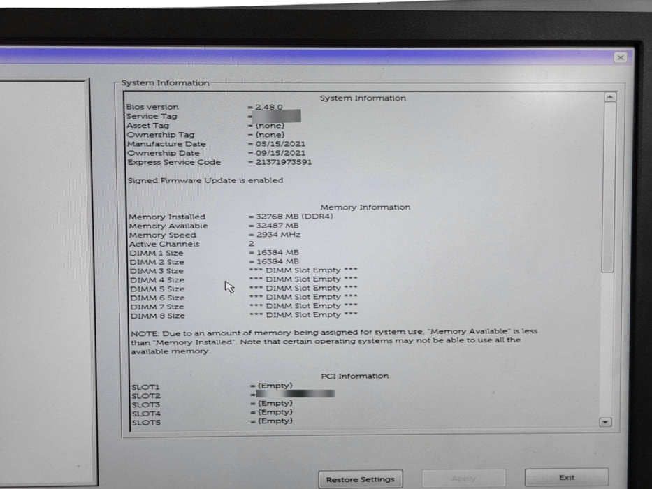 Dell Precision 5820 Tower - Xeon W-2235 3.80GHz 32GB RAM No HDD 950W PSU