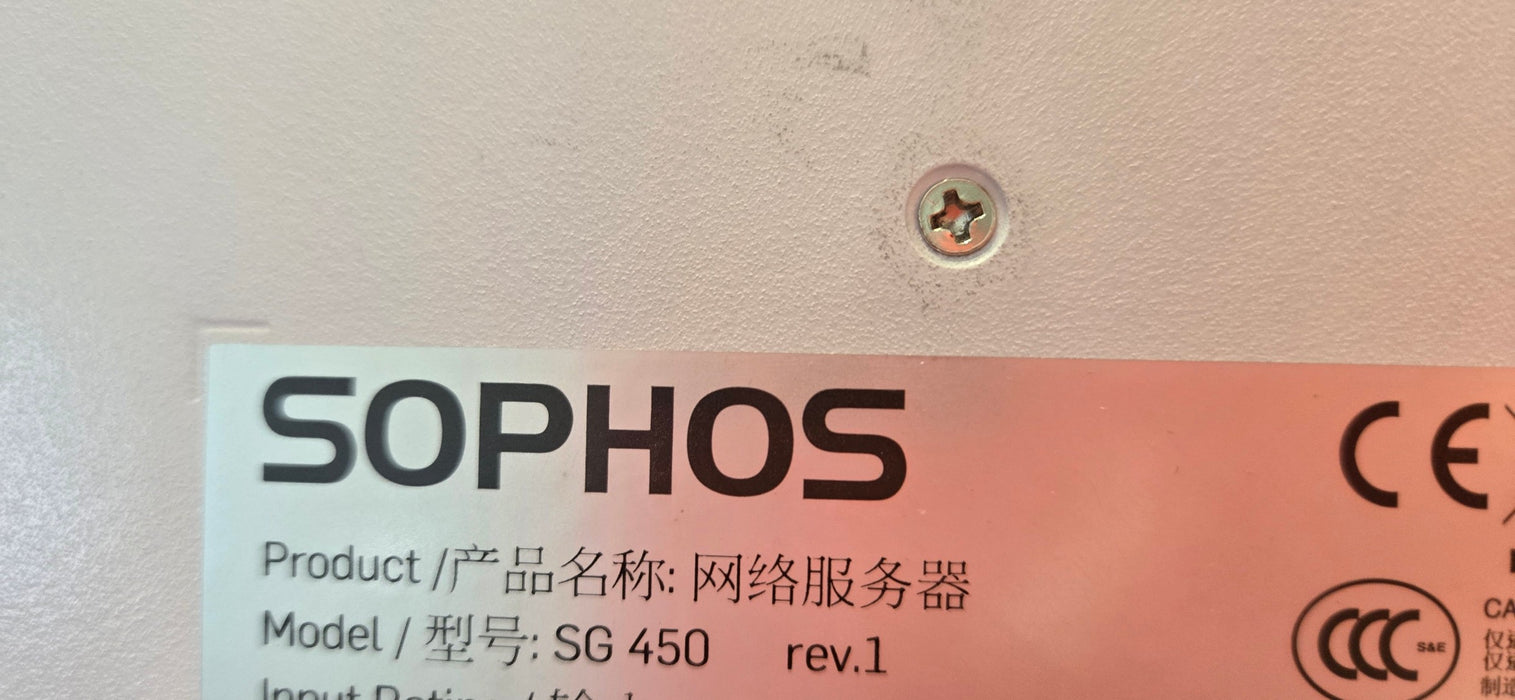 Sophos SG 450 rev.1 Security Appliance