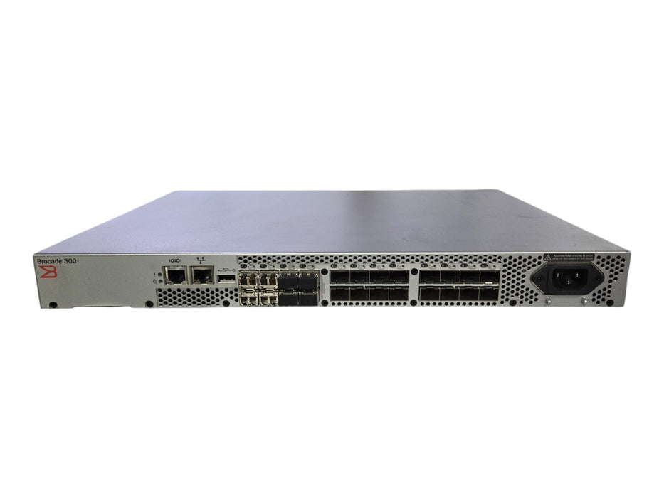 Brocade 300 - 24-Port 8Gb Fibre Channel SAN Switch 8 Ports Active