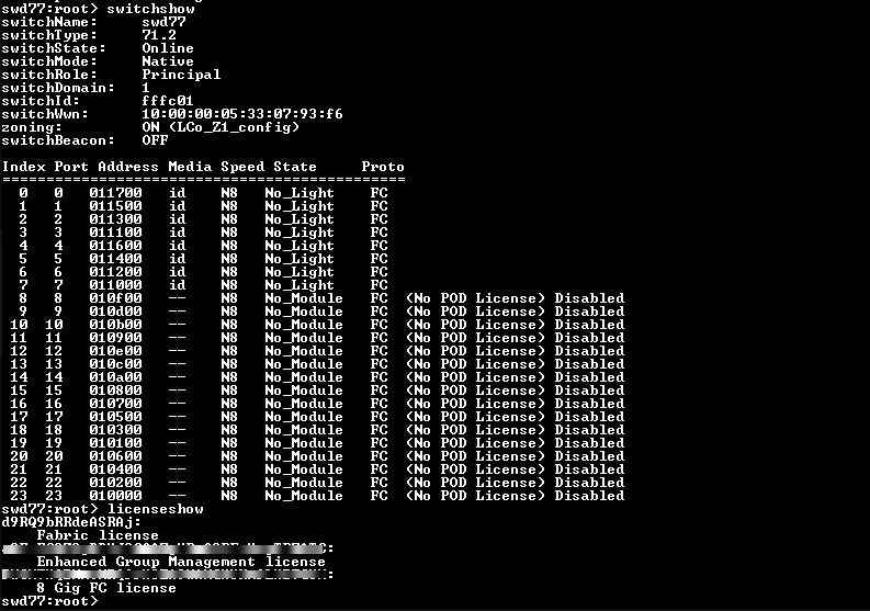 Brocade 300 - 24-Port 8Gb Fibre Channel SAN Switch 8 Ports Active