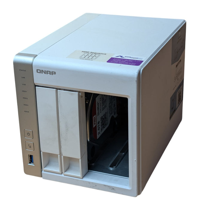QNAP TS-431P 4-Bay NAS 2x 2TB WD Red HDD