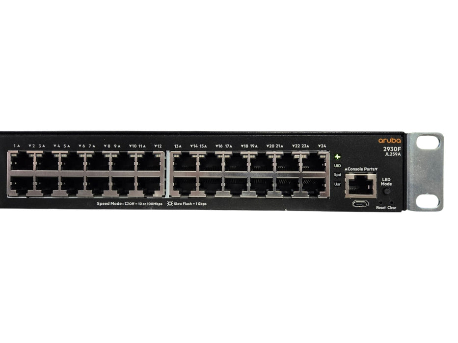 Aruba 2930F 24G 4SFP JL259A - 24-Port Gigabit Managed Switch Rack Ears