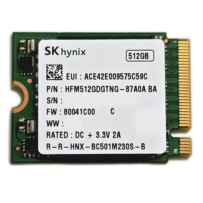 Lot of 50x SK Hynix 512GB 2230 m.2 NVME