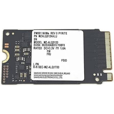 Samsung 512GB m.2 NVME 2240 SSD - Assorted Models