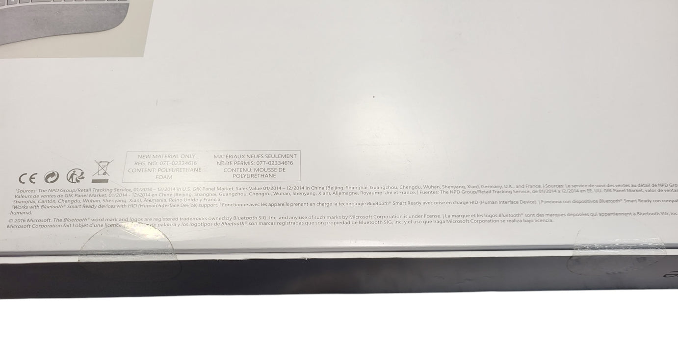 Microsoft Surface Ergonomic Keyboard 1786 - Bluetooth Gray