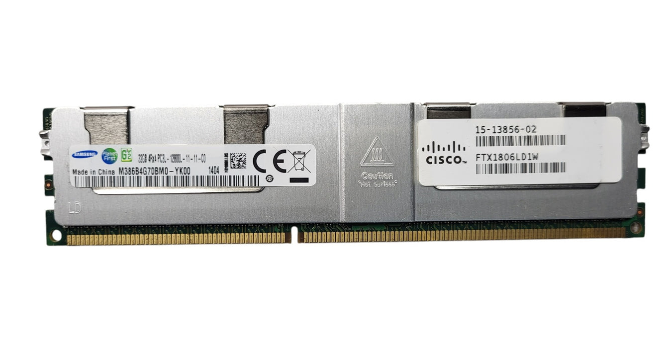 SAMSUNG 32GB 4Rx4 PC3L-12800L ECC LRDIMM SERVER RAM