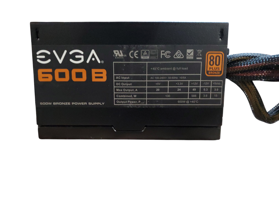 EVGA 600W 80+ Bronze Certified PSU, Non Modular