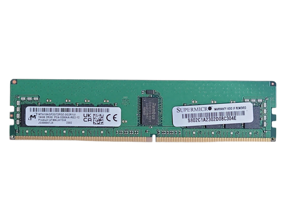 16GB 2Rx8 PC4-3200AA-RE2-12 DDR4 Server Memory | Various Brand