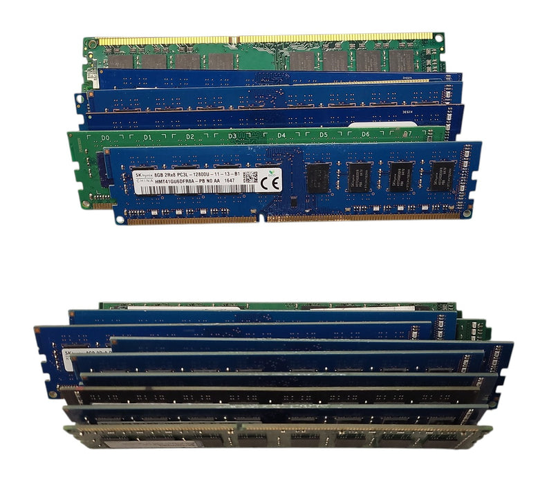 Lot of 20x Assorted Brands PC3/PC3L 8GB Desktop RAM Memory
