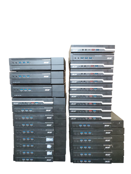 Lot of 28x Acer Veriton N4640G/VN4660G Intel 6th-8th Gen SFF Desktops USFF68-P1)