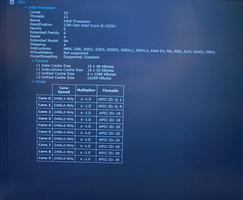 Dell Latitude 5530 Intel Core i5-1235U 1.30 GHz 16GB RAM 256GB SSD