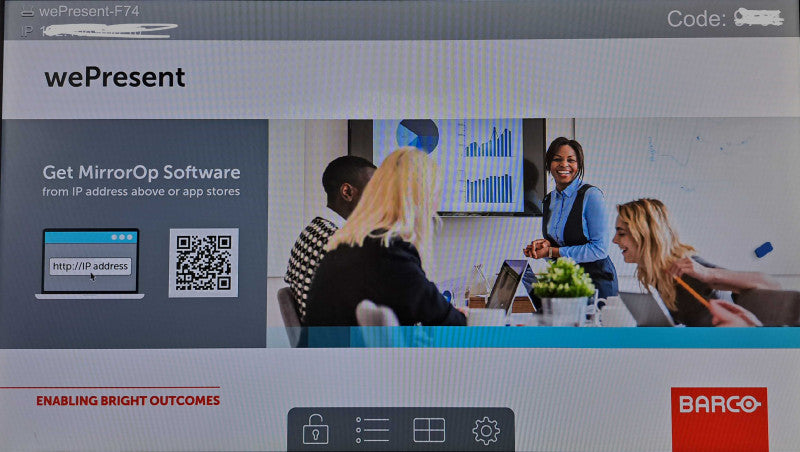 Barco WePresent WiPG-1600 | Presentation Unit Only | Factory Reset Q