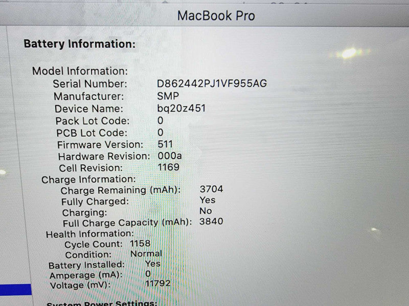 Apple Macbook Pro Retina 2013 13\\" 2-Core i5-3230M @ 2.6GHz 8GB DDR3 250GB SSD (