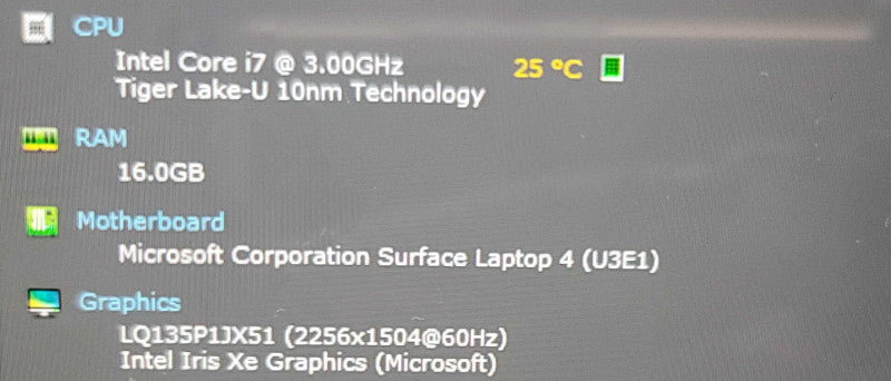 Microsoft Surface Laptop 4 i7-1185G7| 16GB DDR4| BIOS LOCK / FOR PARTS Î² Lap2 Î² BudLap