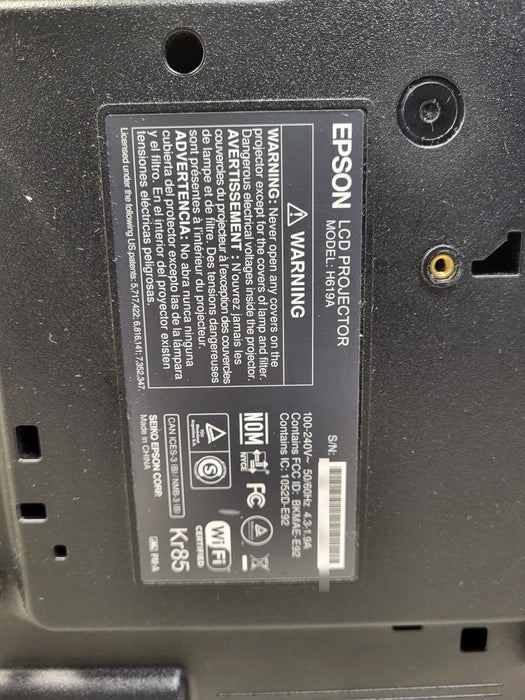 Epson PowerLite 1985WU - WUXGA 1920x1200 3LCD Wireless Projector READ