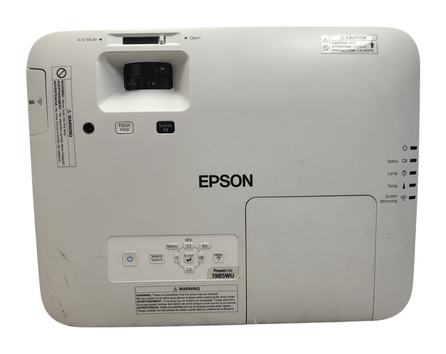 Epson PowerLite 1985WU - WUXGA 1920x1200 3LCD Wireless Projector READ