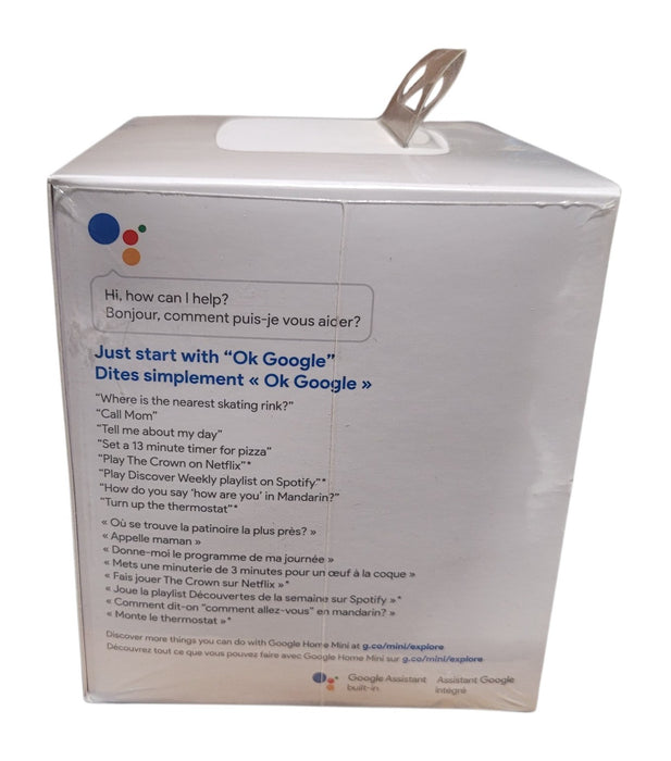 Google Home Mini Chalk Smart Speaker - GA00210-CA