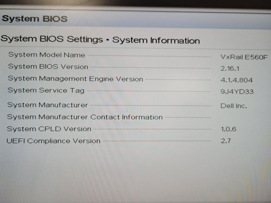 Dell VxRail E560F 1U Server 2x Xeon Gold 6240 32GB HBA330 Mini 2x 1100W