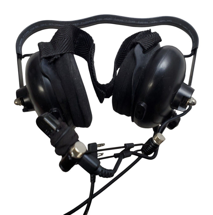 OTTO Behind-the-Head Heavy Duty Headset with PTT and 2-Pin Radio Connector
