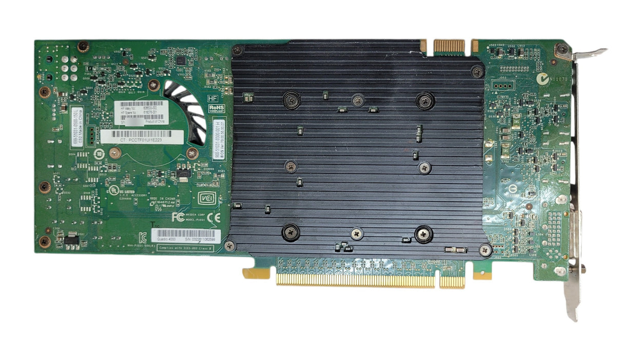 NVIDIA Quadro 4000 2GB GDDR5 Graphics Card 2x DP DVI HP 658532-001