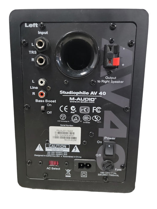 M-Audio Studiophile AV 40 Desktop Reference Speakers Studio