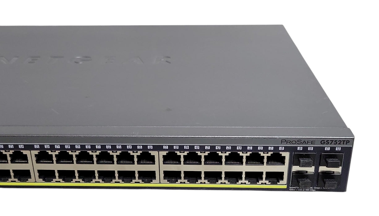 Netgear ProSafe GS752TP 48-Port Gigabit Smart Switch with PoE and 4 SFP Ports