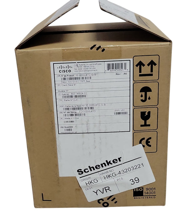 Cisco IE-2000-8TC-G-B - Industrial Ethernet 8-Port Switch
