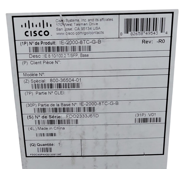 Cisco IE-2000-8TC-G-B - Industrial Ethernet 8-Port Switch
