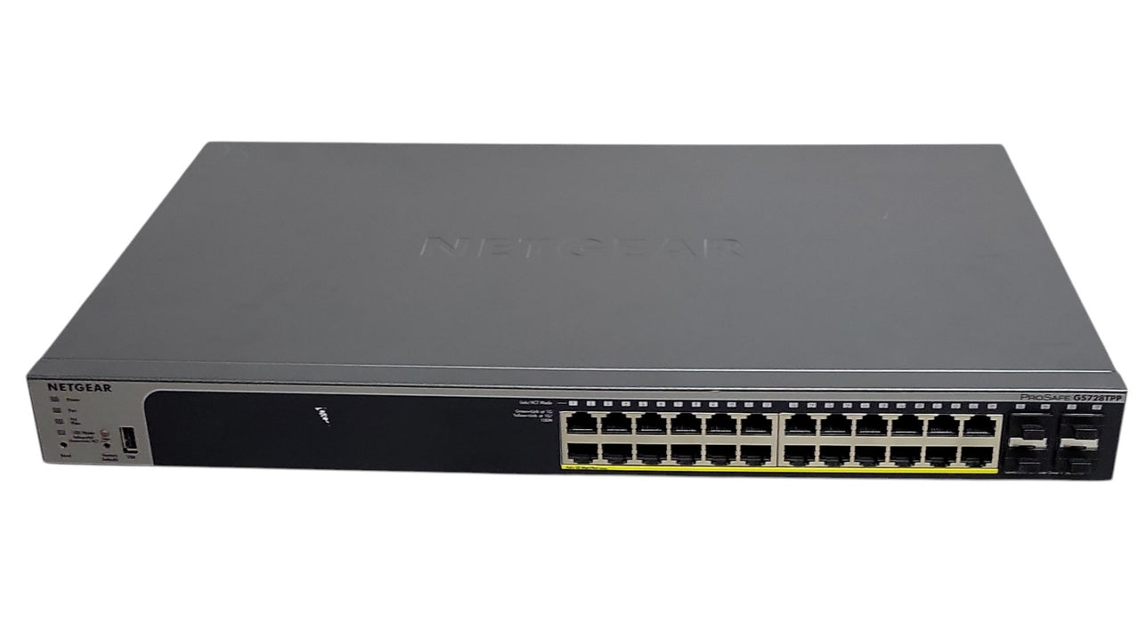 Netgear ProSAFE GS728TPPv2 - 24-Port Gigabit PoE+ Smart Switch with 4 SFP