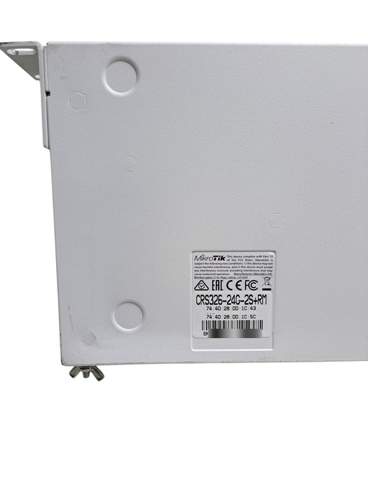 MikroTik CRS326-24G-2S+RM Cloud Router Switch 24-Port Gigabit 2x SFP+