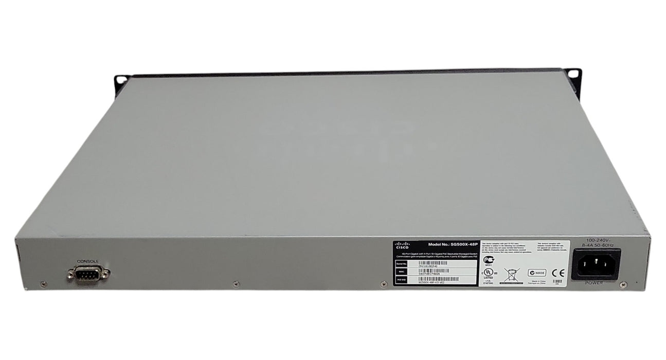 Cisco SG500X-48P 48-Port Gigabit PoE Stackable Managed Switch 4x 10G SFP+