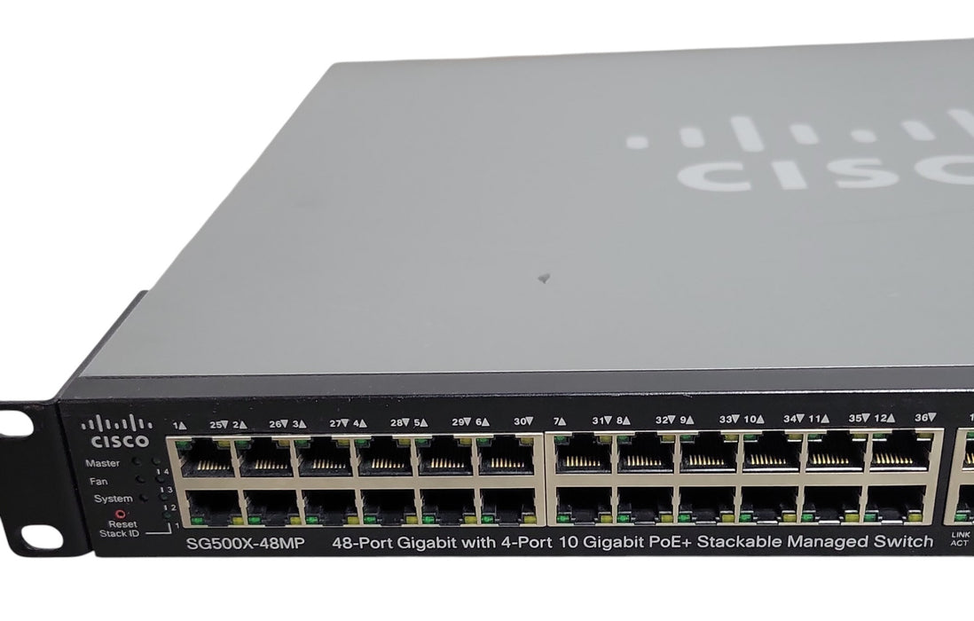Cisco SG500X-48MP 48-Port Gig with 4-Port 10Gig PoE+ Stackable Managed Switch