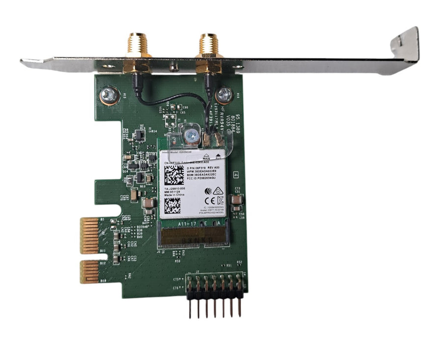 Dell 007N43 PCIe Wireless Adapter Card w/ Intel 8265NGW Dual Band Wi-Fi