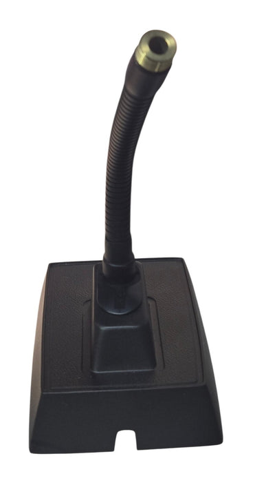 Desktop Gooseneck Microphone Stand Base with Wireless Mic Holder