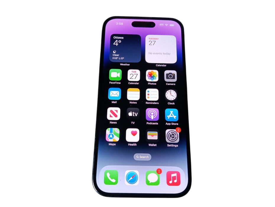 Apple iPhone 14 Pro - 128GB - Deep Purple [A2889 | Read]