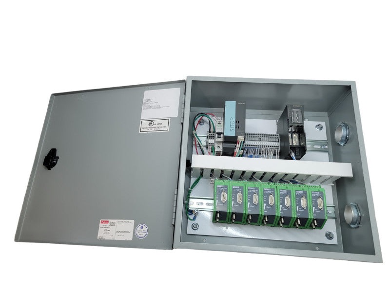 PROFIBUS CABINET - 7x PSI-MOS-PROFIB/FO 850 E 1x 6EP1333-2AA01 1x SIMATIC S7 %