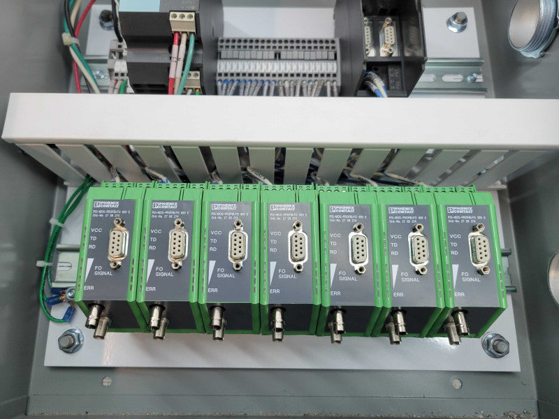 PROFIBUS CABINET - 7x PSI-MOS-PROFIB/FO 850 E 1x 6EP1333-2AA01 1x SIMATIC S7 %
