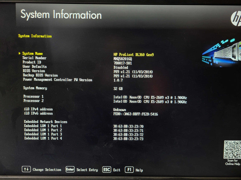 HP DL360 Gen9 2.5\\" 2x Xeon E5-2609 v3 @ 1.9GHz 32GB RAM H240ar 2x PSU 2.5\\" $