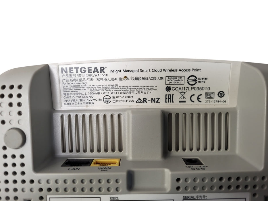 Lot of 12x Netgear WAC510 Insight Managed Smart Cloud Wireless Access Points