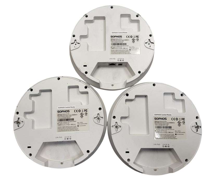 Lot of 3x Sophos AP 55 Wireless Access Points