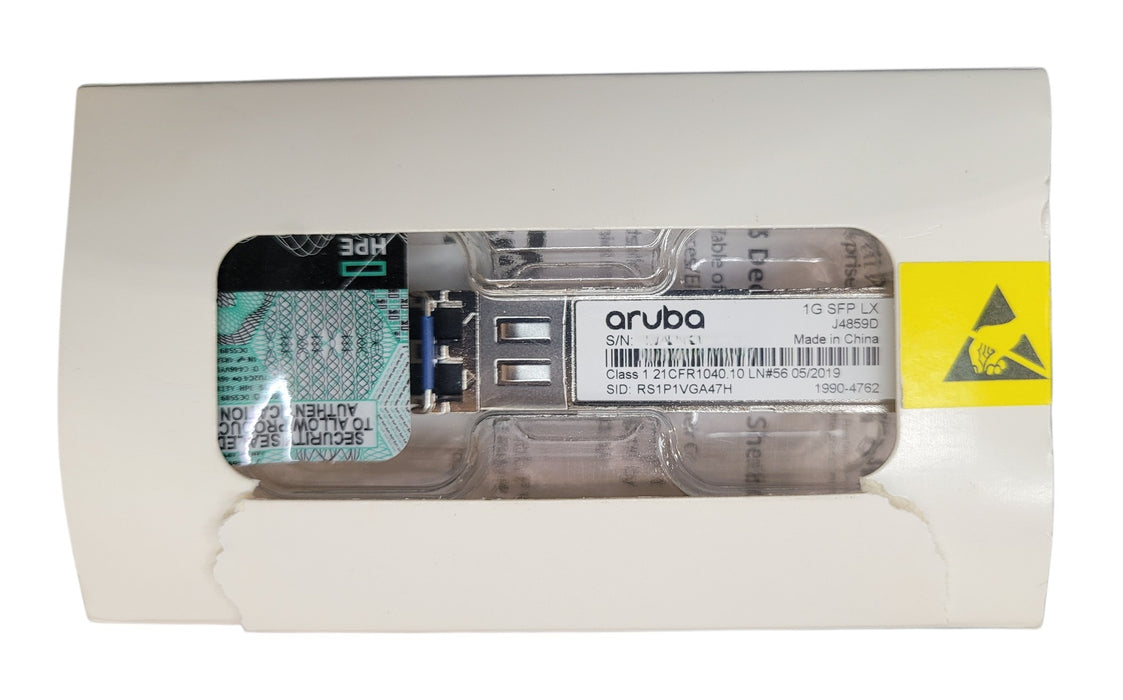 Aruba J4859D 1G SFP LC LX 10km SMF Transceiver Module 1990-4762