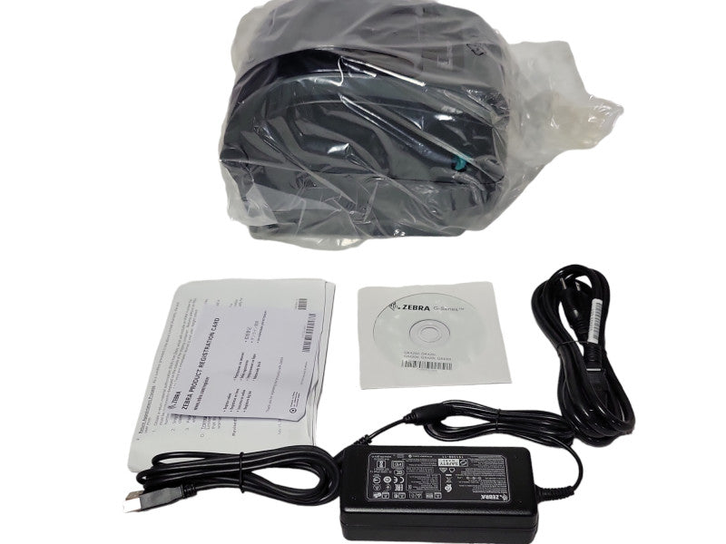 Zebra GK420T P/N GK42-102210-000 USB/Ethernet Printer with Zebra Power Supply _