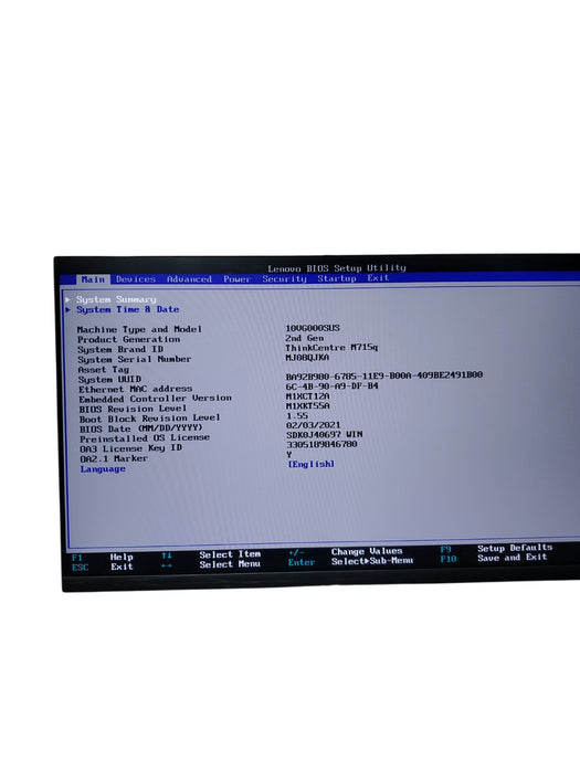 Lenovo Thinkcentre M715q Ryzen 5 PRO 2400GE  Radeon Vega USFF